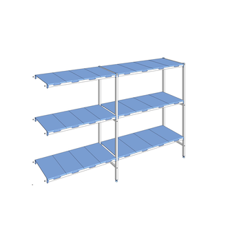 RAYONNAGE CLAYETTES POLY ANGLE 3N L2793XP500XH1750