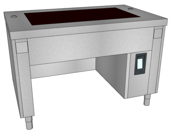 MEUBLE VITRO EMB TULIPEE 1350 3GN1/1 DL PERP B3