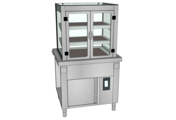 MEUBLE VITRO VIT DIS 2 NIV 950 2GN1/1 RESERVE O3