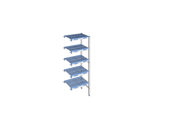 RAYONNAGE CLAYETTES POLY ANGLE 5N L 649XP400XH175