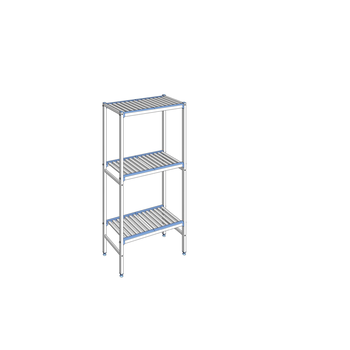 RAYONNAGE CLAYETTES ALU LIGNE 3N L 890XP400XH1750