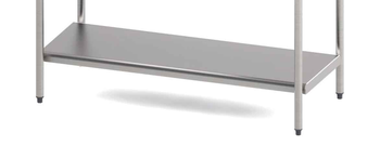 ETAGERE BASSE PLEINE AMOVIBLE INOX AISI 304L, 15/1