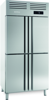ARMOIRE POSITIVE GN 1/1 - 4 PORTILLONS INOX