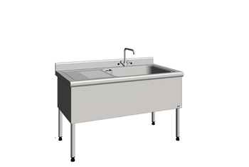 PLONGE BATTERIE 1BAC 1500X800 EG GAU AVEC ROBINET