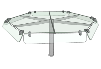 PRESENTOIRS SALADBAR HEXAGONAL 1400X1400 OREO3