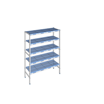 RAYONNAGE CLAYETTES POLY LIGNE 5N L1394XP400XH175