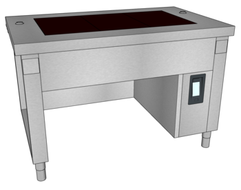 MEUBLE VITRO EMB TULIPEE L.1350 3GN1/1 DL O3