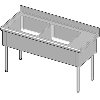 PLONGE MESURE 1401 A 1600 2 BACS 500X500 MM DRO