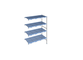 RAYONNAGE CLAYETTES POLY ANGLE 4N L1353XP500XH175
