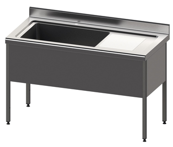 PLONGE A BATTERIE 1500X700 - EG A DROITE - 1 CUVE 