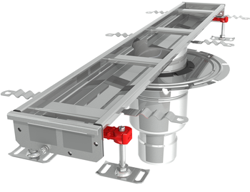 CANIVEAU MODUL 125 - L1000 - HAUT50/50 - INOX 304