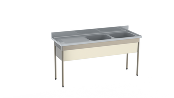 PLONGE 1800X600 - BORD DROIT - CACHE CUVE- PIEDS R