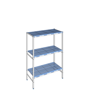 RAYONNAGE CLAYETTES POLY LIGNE 3N L1292XP500XH175