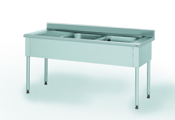 PLONGE EMBOUTIE 700X1900 2 BACS + 1 EG GAU