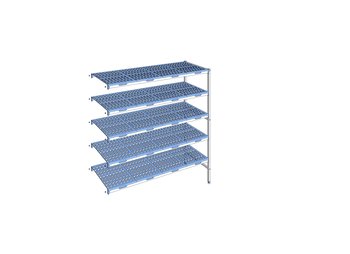 RAYONNAGE CLAYETTES POLY ANGLE 5N L1755XP560XH175