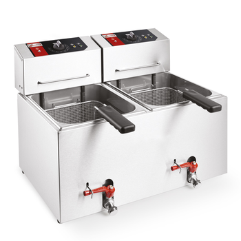 FRITEUSE DE TABLE TURBO - ÉLÉCTRIQUE - 2 X 7 LITRE