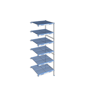 RAYONNAGE CLAYETTES POLY ANGLE 6NV L 749XP560XH205