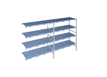 RAYONNAGE CLAYETTES POLY ANGLE 4N L2995XP500XH175