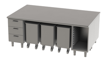 ENSEMBLE 2250X1350 REF. 225AG AVEC DESSUS INOX