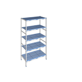 RAYONNAGE CLAYETTES POLY LIGNE 5N L1192XP500XH205