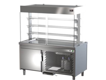 MEUBLE VITRINE(DÉC.6GN 25MM) RÉSERVE AVEC 2 GROUPE