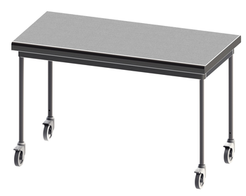 TABLE DEMONTABLE RAYONNEE SUR MESURE ,TOUT INOX AI