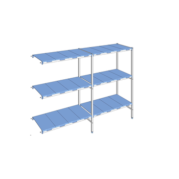RAYONNAGE CLAYETTES POLY ANGLE 3N L2491XP500XH1750