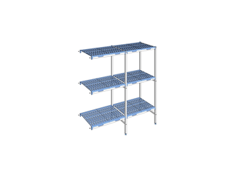 RAYONNAGE CLAYETTES POLY ANGLE 3N L1687XP500XH175