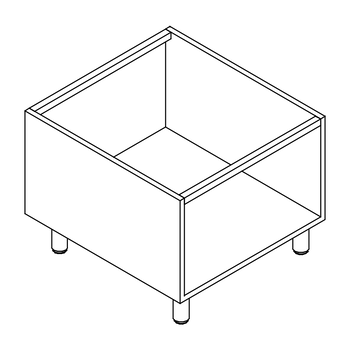 SOUBASSEMENT OUVERT 800X635X650