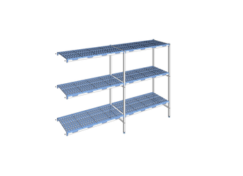 RAYONNAGE CLAYETTES POLY ANGLE 3N L2695XP500XH175