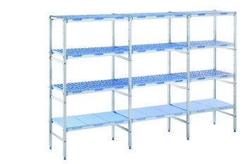 RAYONNAGE CLAYETTES POLY LIGNE 3N L 890XP500XH1750