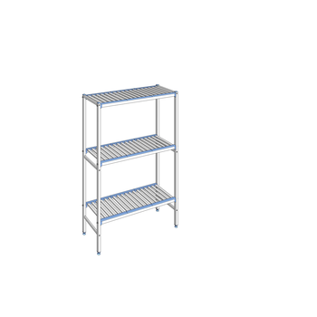 RAYONNAGE CLAYETTES ALU LIGNE 3N L1192XP400XH1750
