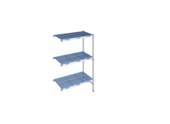 RAYONNAGE CLAYETTES POLY ANGLE 3N L1151XP500XH175