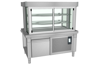 MEUBLE HOD AVEC VIT 2N 1350 RESERVE 1GN1/1 GPE B3