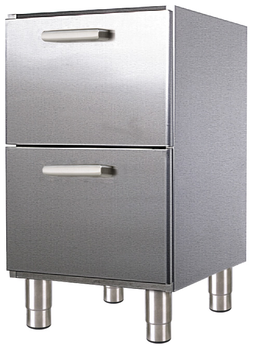 BUFFET BAS 2 TIROIRS SUR ROULETTES