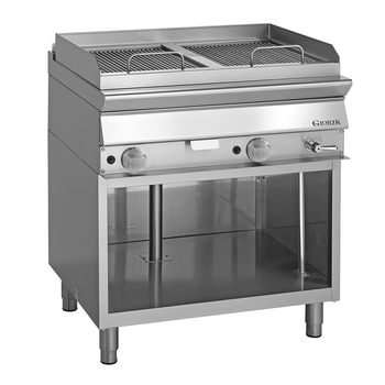 GRIL VAPEUR, GAZ, 2 GRILLES