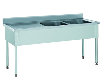 PLONGE EMBOUTIE 700X1800 2 BACS + 1 EG GAU