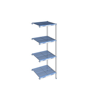RAYONNAGE CLAYETTES POLY ANGLE 4N L 749XP560XH205