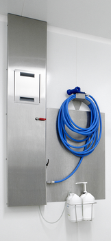 COLONNE TECHNIQUE POSTE DESINFECTION LAVE-MAINS