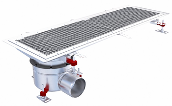 CANIVEAU EPUR INOX COMPLET SOL SOUPLE /CAILLEBOTIS