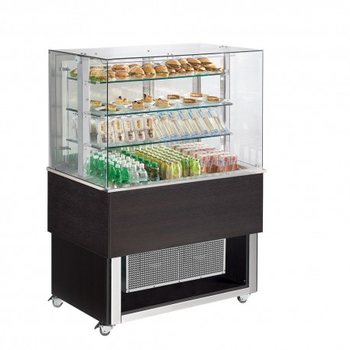 MEUBLE VITRINE VENTILE SELF 3GN1/1 WENGE