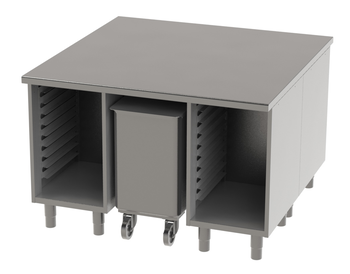 ENSEMBLE 1350X1350 REF. 135CG AVEC DESSUS INOX