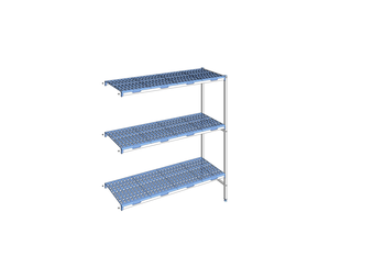RAYONNAGE CLAYETTES POLY ANGLE 3N L1653XP500XH175