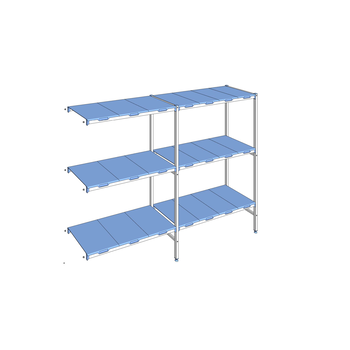 RAYONNAGE CLAYETTES POLY ANGLE 3N L2391XP500XH1750