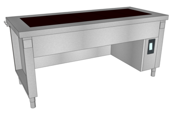MEUBLE VITRO DESSUS LISSE L.1930 5GN1/1 DL O3