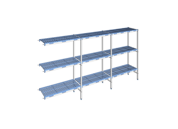 RAYONNAGE CLAYETTES POLY ANGLE 3N L3531XP400XH175