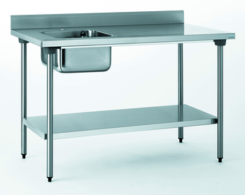 TABLE DU CHEF CHR 700X1400 BAC GAUCHE+ET SANS ROB