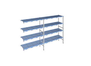 RAYONNAGE CLAYETTES POLY ANGLE 4N L2793XP400XH175