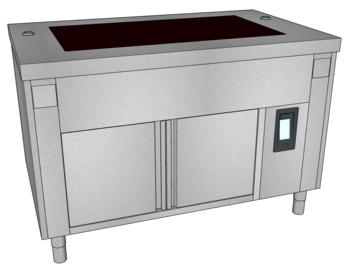 MEUBLE VITRO EMB TULIPEE 1350 3GN1/1 RESER PERP B3