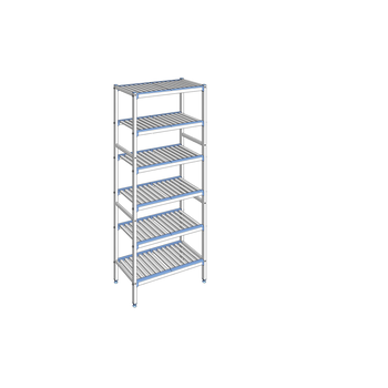 RAYONNAGE CLAYETTES ALU LIGNE 6NV L 890XP400XH2050